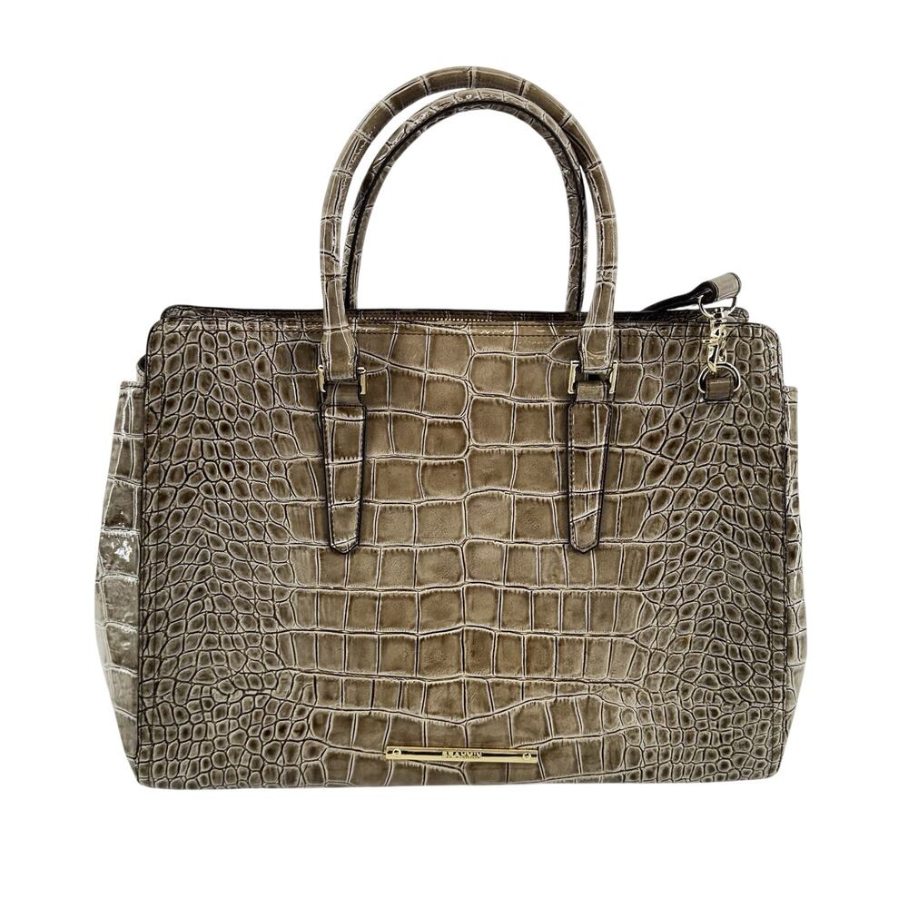Finley Carryall Women's Handbag Brahmin Beige Portsmouth with Registration Card